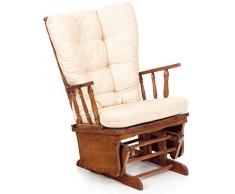 My_living Dallas Schaukelstuhl aus Holz, für 1 Person, 77 x 66,5 x 100 cm