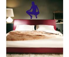 INDIGOS 4052166092746 Wandtattoo w491 Sexy Frau Girl Wandaufkleber 120 x 92 cm, blau