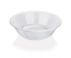 WAS 9921 400 Polystyrol Salatschüssel, 8,0 ltr, Ø 40 cm, 12 cm Höhe, Transparent