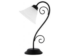 RABALUX Tischleuchte, Glas, E14, Schwarz