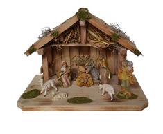 Alfred Kolbe Krippen Weihnachtskrippe, Braun, 40x25x28cm