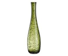 Leonardo Vase Giardino, handgefertigte Deko-Vase passend zum Landhausstil, Blumen-Vase in grünem Farbton, 40-cm, 034907
