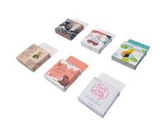 Kawaii Papier-Schreibwaren-Aufkleber-Set (6 Boxen, 270 Stück) niedliche Tiere, Reisen, Pflanzen, Gruße, Scrapbooking, Tagebuch, Album, Bastelplaner, dekorative Etiketten Aufkleber