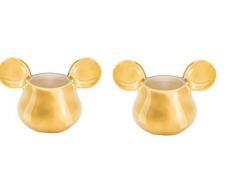 Joy Toy 62149 MICKEY MOUSE DELUXE 3D GOLDIGE ESPRESSO TASSEN 13X8X8 CM, gold