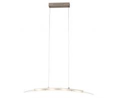 Brilliant Panara LED Pendelleuchte Balken 4 flg 80cm eisen Glas 1440 Lumen, LED integriert