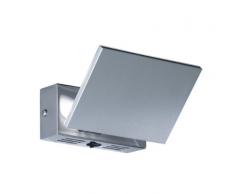 Trio Leuchten LED-Wandleuchte in Aluminium gebürstet, inklusive 1 x 5W LED mit Schalter, 15 x 10 cm 221970105