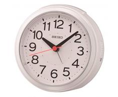 Seiko Funkwecker, Kunststoff, Weiß, 11,8 x 10,8 x 6,3 cm
