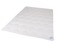 Traumnacht 4-Star Duo Winterdecke kuschelig warme Bettdecke, aus Baumwollmischgewebe, 200 x 200 cm, waschbar, weiß