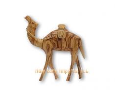 zytoon Olivenholz Camel mit Wasser Gläser (15,9 cm H)