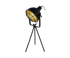 EGLO CANNINGTON Tischleuchte Stahl 60 W, schwarz, gold