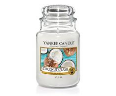 Yankee Candle große Duftkerze im Glas, Coconut Splash, Brenndauer bis zu 150 Stunden