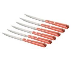 Mäser, Serie BBQ Hot, Messer-Set 6-tlg, Besteck-Set in der Farbe Rot für 6 Personen