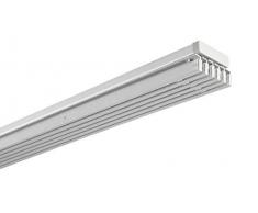 Gardinia Flächenvorhangschiene Komplett-Set Emia, 3-läufige Schiene inklusive Zubehör, Ausziehbar, 225-335 cm, Aluminium, 225-335cm