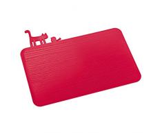 koziol Schneidebrett [pi:p], Kunststoff, solid cool grey, 25 x 29.8 x 0.5 cm