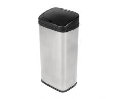Beldray, Edelstahl BW07020SSGP Rechteckiger Abfallbehälter mit Sensor, 40 Liter, 40 L