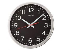 Seiko Wanduhr, Kunststoff, Schwarz, One Size