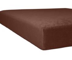 Kneer Spannbettlaken, Baumwoll-Mischgewebe, Nougat, 140 cm x 200 cm