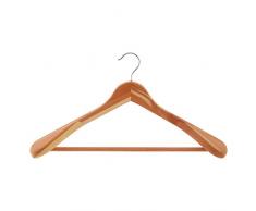 Premier Housewares Kleiderbügel Holz, Zeder, Natur, 5 x 44 x 23 cm, Zedernholz, Metall, Natürlich, 5x44x23