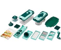 Genius Nicer Dicer Fusion Julietti | 23 Teile | Schneiden | Reiben | Julienne | Spiralen | Hobeln | Würfeln | Obst- und Gemüseschneider | Bekannt aus TV | NEU