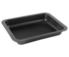 Zenker Ofenbackform (37 x 5,5 x 27 cm) SPECIAL COOKING, rechteckige Ofenform mit Antihaftbebeschichtung, Backform mit extra hohem Rand (Farbe: Schwarz), Menge: 1 Stück