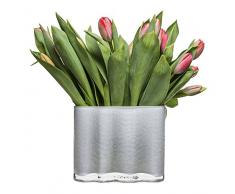 Sagaform Siluett Glasvase, Glas, Transparent, 19 x 19 x 16 cm