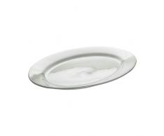 Maxwell & Williams ZG019 Round Platte, Servierplatte, oval, mit Rand, 40 cm, in Geschenkbox, Porzellan