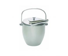 Bar Craft Eiseimer Zange/Deckel aus Edelstahl in Silber, 12 x 17 x 22 cm