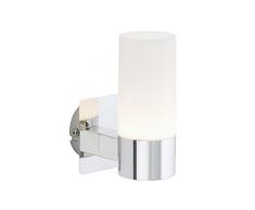 Briloner Leuchten LED Badleuchte, Wandleuchte, Spiegelleuchte, 5W, 330 lm, IP44 Badezimmer/Bad geeignet, chrom 2227-018