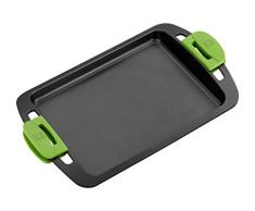 BRA Prior Grillpfanne, Aluminiumguss mit Antihaft-Beschichtung Teflon Classic, Schwarz, 40 cm