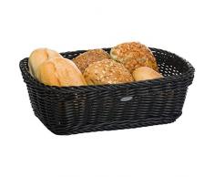 Saleen Mehrzweck-Korb, Gastrotauglich, Rechteckig, 31,5 x 22 x 10 cm, Kunststofffaser, Schwarz, 02020019101