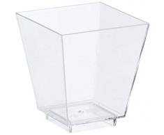 Papstar 19988 Fingerfood Schalen, Polystyrol, 5,0 x 4,5 x 4,5 cm, 50 Stück