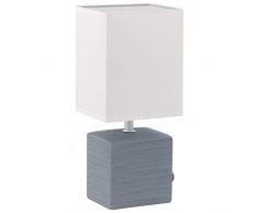 EGLO MATARO Tischleuchte, Keramik, E14, 40 W, grau