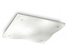 Philips myLiving Tides Energiespar- Deckenleuchte mit 40W, inklusive Leuchtmittel, 1-flammig, WeiÃ, 326153116