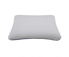 Bellasoft Kinderkissen Bambino Kopfkissen aus Memory Foam mit Thermobezug, weiß, ca. 40x30x7 cm