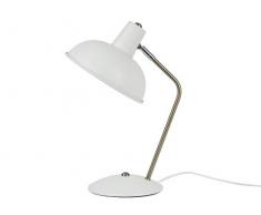 Leitmotiv - Tischlampe - Schreibtischlampe - Hood - Metall - matt weiß - Ø 19,5 cm