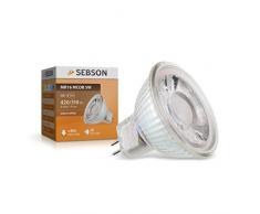 SEBSON LED Lampe GU5.3/ MR16 warmweiss 5W, ersetzt 35W Halogenlampe, 420lm, LED Leuchtmittel Spot 36°, 12V DC