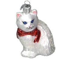 Old World Christbaumschmuck: Kirchenkollektion aus Glas, geblasen Prinzessin Kitty 3.250 weiß