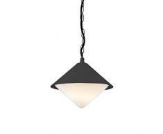 WOFI Outdoor Manhattan Pendelleuchte, Metall, E27, 60 W, anthrazit