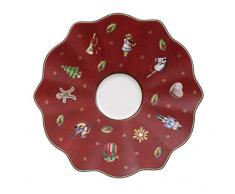 Villeroy & Boch Toys Delight Mokka-/Espresso-Untertasse, 13 cm, Premium Porzellan, Rot