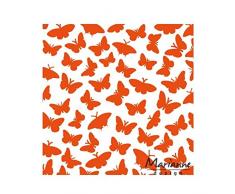 Marianne Design Ordner Butterflies, Plastik, Orange, 19.0 x 14.5 x 0.5 cm
