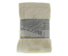 Amago Wohndecke, 150 x 200 cm, Fleur-de-Lys, Wollweiß, 40069-00-150200