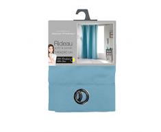 Douceur dIntérieur - 1605155, Vorhang Mit Osen, 140 X 240 cm, Occult, Verdunkelungsvorhang Unifarben, Blau