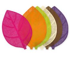 Le Jardin Des Cigales Esprit Maison DAilleurs 3008729 Chemin De Table Polyester Orange 30 X 45 X 45 cm - 3008729, Tischset, 30 X 45 cm, Feuille, Papierfaser, Orange