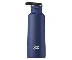 Esbit Trinkflasche Pictor | Edelstahl | BPA-Frei | Silber & Blau | 0,75L & mehr | Schule, Wasser, Fahrrad, Sport, Yoga