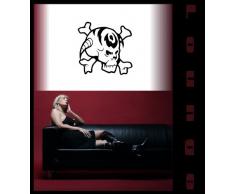 INDIGOS 4052166023924 Wandtattoo w139 Schädel, Knochen, Hörner Wandaufkleber 120 x 116 cm, gold