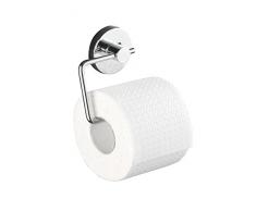 Wenko 20899100 Vacuum-Loc Toilettenpapierhalter Milazzo - Befestigung ohne bohren, Stahl, 13,5 x 17,5 x 16 cm, chrom