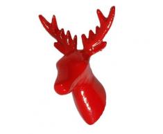 MIK funshopping Wand-Haken Dear Deer red - mal entspannt abhängen.