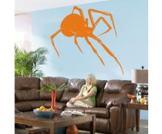 INDIGOS 4052166085908 Wandtattoo w474 Spinne Insekt Wandaufkleber, 96 x 92 cm, orange