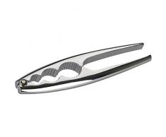 FACKELMANN Nussknacker, hochwertiger Nuss-Knacker, robuster Zinkdruckguss mit sehr guter Kraftübertragung (Farbe: Silber), Menge: 1 Stück