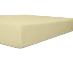 Kneer 6001015 Single Jersey Spannbetttuch QualitÃ¤t 60, GrÃ¶Ãe 90/190 bis 100/200 cm, natur